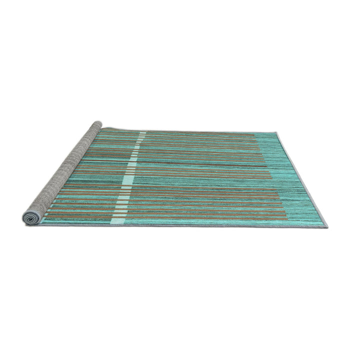 Sideview of Machine Washable Abstract Light Blue Modern Rug, wshabs1927lblu