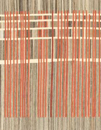 Machine Washable Abstract Red Rug, wshabs1927