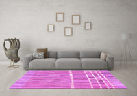 Machine Washable Abstract Purple Modern Rug, wshabs1927pur