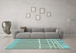 Machine Washable Abstract Light Blue Modern Rug in a Living Room, wshabs1927lblu