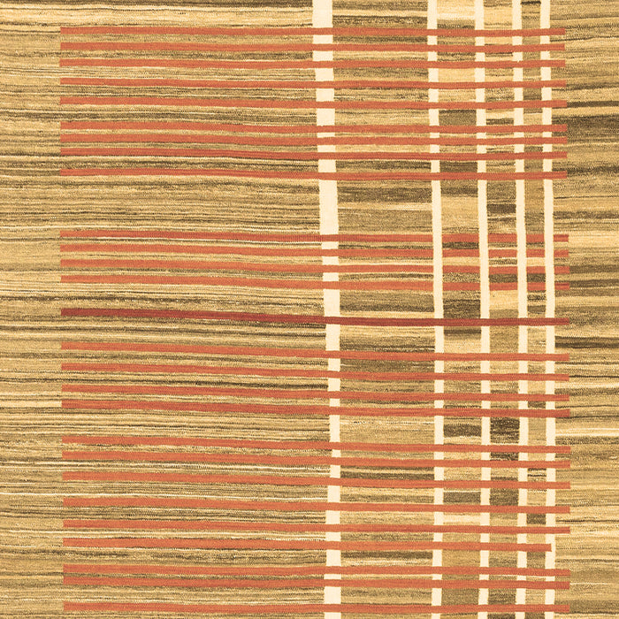 Square Machine Washable Abstract Brown Modern Rug, wshabs1927brn