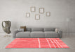 Modern Red Washable Rugs