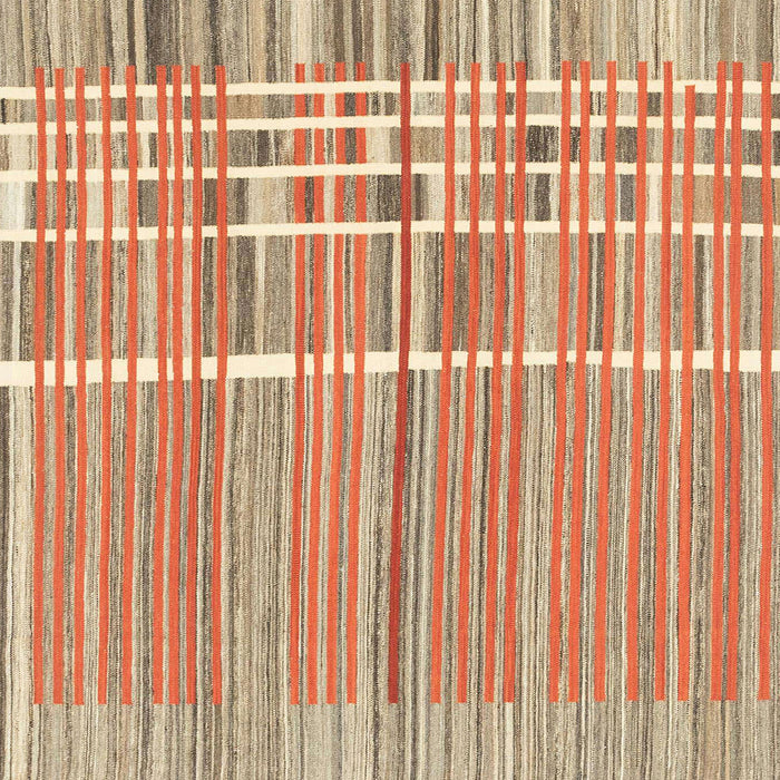 Square Machine Washable Abstract Red Rug, wshabs1927
