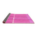 Sideview of Abstract Pink Modern Rug, abs1927pnk