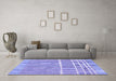 Machine Washable Abstract Blue Modern Rug in a Living Room, wshabs1927blu