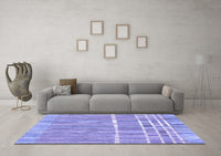 Machine Washable Abstract Blue Modern Rug, wshabs1927blu