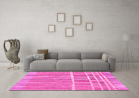 Machine Washable Abstract Pink Modern Rug, wshabs1927pnk