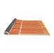 Sideview of Abstract Orange Modern Rug, abs1927org