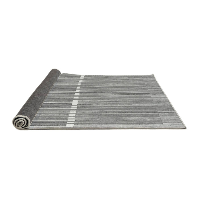 Sideview of Abstract Gray Modern Rug, abs1927gry