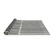 Sideview of Abstract Gray Modern Rug, abs1927gry