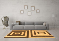 Machine Washable Oriental Orange Modern Rug, wshabs1928org