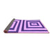 Sideview of Oriental Purple Modern Rug, abs1928pur