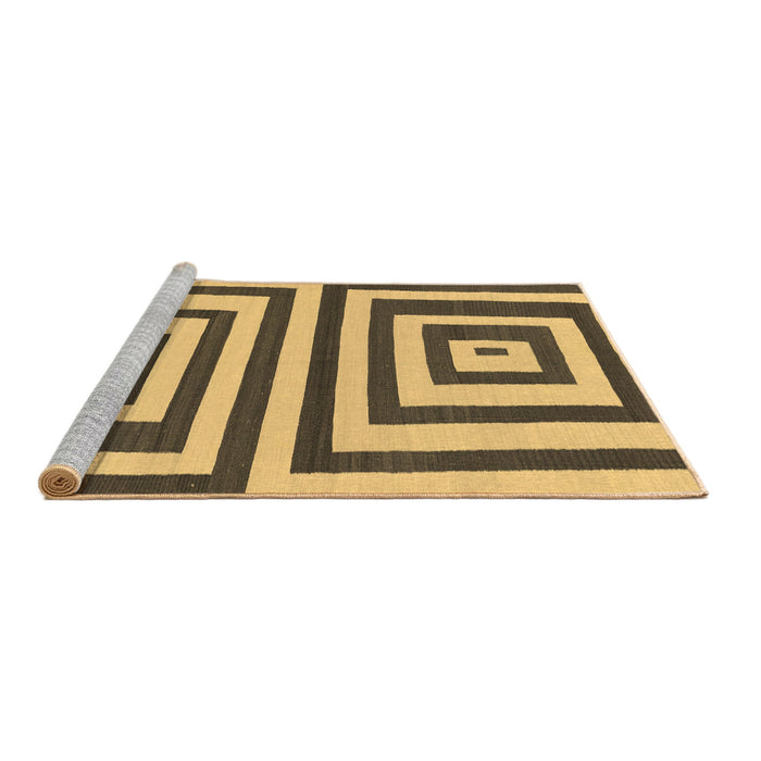 Sideview of Machine Washable Oriental Brown Modern Rug, wshabs1928brn