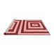 Modern Red Washable Rugs