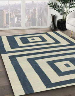 Machine Washable Abstract Blue Rug in a Family Room, wshabs1928