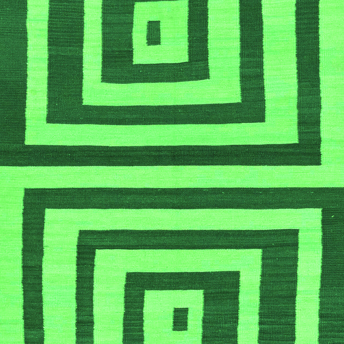 Machine Washable Oriental Green Modern Area Rugs, wshabs1928grn