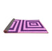 Sideview of Oriental Pink Modern Rug, abs1928pnk