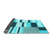 Sideview of Abstract Light Blue Modern Rug, abs1929lblu