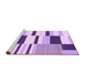 Sideview of Machine Washable Abstract Purple Modern Area Rugs, wshabs1929pur