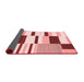 Abstract Red Modern Area Rugs