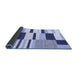 Sideview of Abstract Blue Modern Rug, abs1929blu