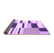 Sideview of Abstract Purple Modern Rug, abs1929pur