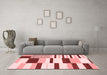 Modern Red Washable Rugs