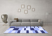 Machine Washable Abstract Blue Modern Rug in a Living Room, wshabs1929blu