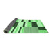 Sideview of Abstract Emerald Green Modern Rug, abs1929emgrn