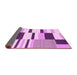 Sideview of Abstract Pink Modern Rug, abs1929pnk