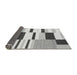 Sideview of Abstract Gray Modern Rug, abs1929gry