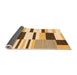 Sideview of Abstract Orange Modern Rug, abs1929org