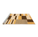 Sideview of Machine Washable Abstract Orange Modern Area Rugs, wshabs1929org