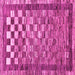 Square Checkered Pink Modern Rug, abs192pnk