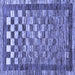 Square Checkered Blue Modern Rug, abs192blu