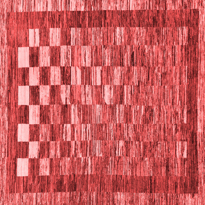 Checkered Red Modern Rug, abs192red