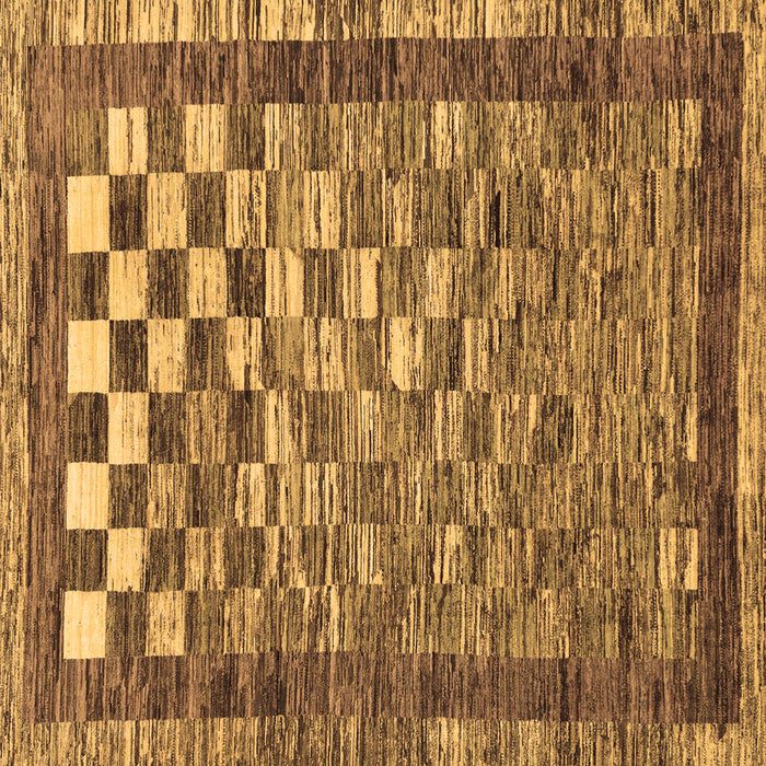 Square Checkered Brown Modern Rug, abs192brn