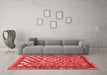 Modern Red Washable Rugs