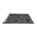 Sideview of Machine Washable Abstract Gray Modern Rug, wshabs1930gry