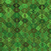 Square Machine Washable Abstract Green Modern Area Rugs, wshabs1930grn