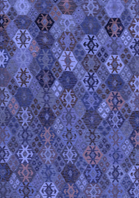 Abstract Blue Modern Rug, abs1930blu