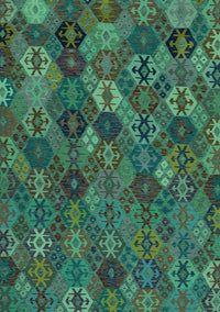 Abstract Turquoise Modern Rug, abs1930turq