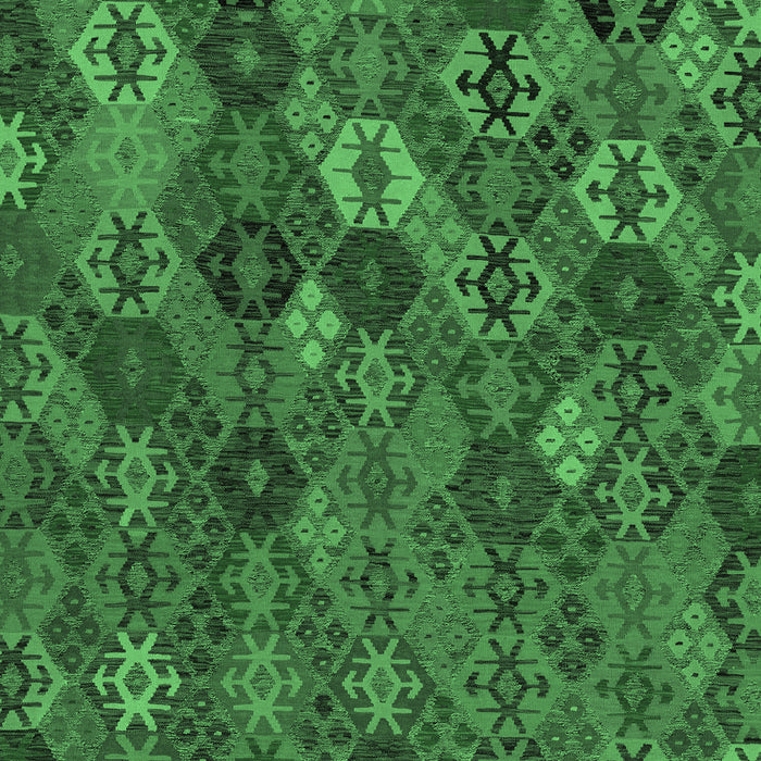 Machine Washable Abstract Emerald Green Modern Area Rugs, wshabs1930emgrn