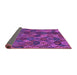 Sideview of Abstract Purple Modern Rug, abs1930pur