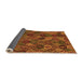 Sideview of Abstract Orange Modern Rug, abs1930org