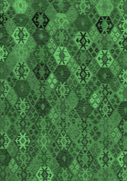 Abstract Emerald Green Modern Rug, abs1930emgrn