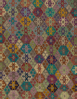 Abstract Red Brown Modern Rug, abs1930