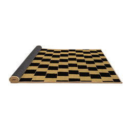 Sideview of Abstract Brown Modern Rug, abs1931brn