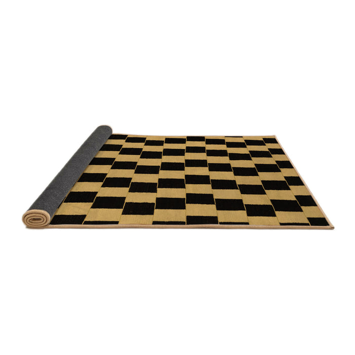 Sideview of Abstract Brown Modern Rug, abs1931brn