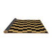 Sideview of Abstract Brown Modern Rug, abs1931brn